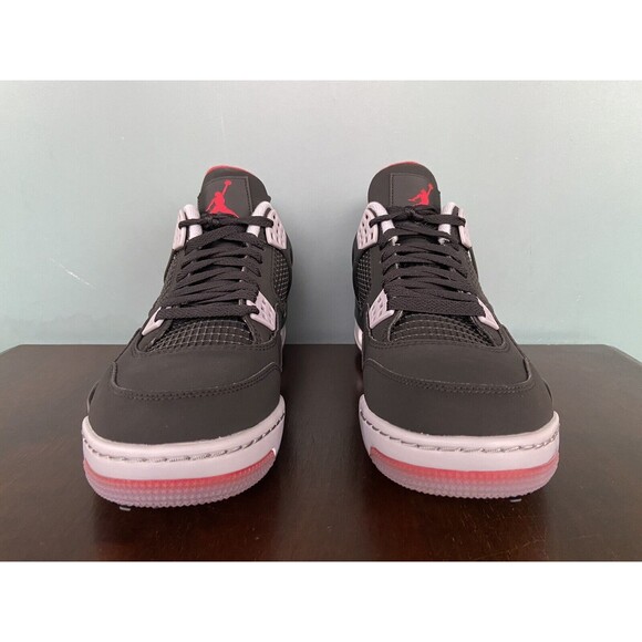 Nike Air Jordan 4 Retro Golf "Bred" Black/Red Men’s Size 10 CU9981-002 - Picture 6 of 11
